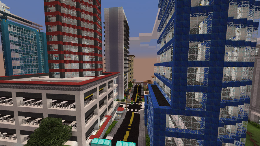 Minecraft PE City Map Pictures MCPE Cossin City Map Screenshots